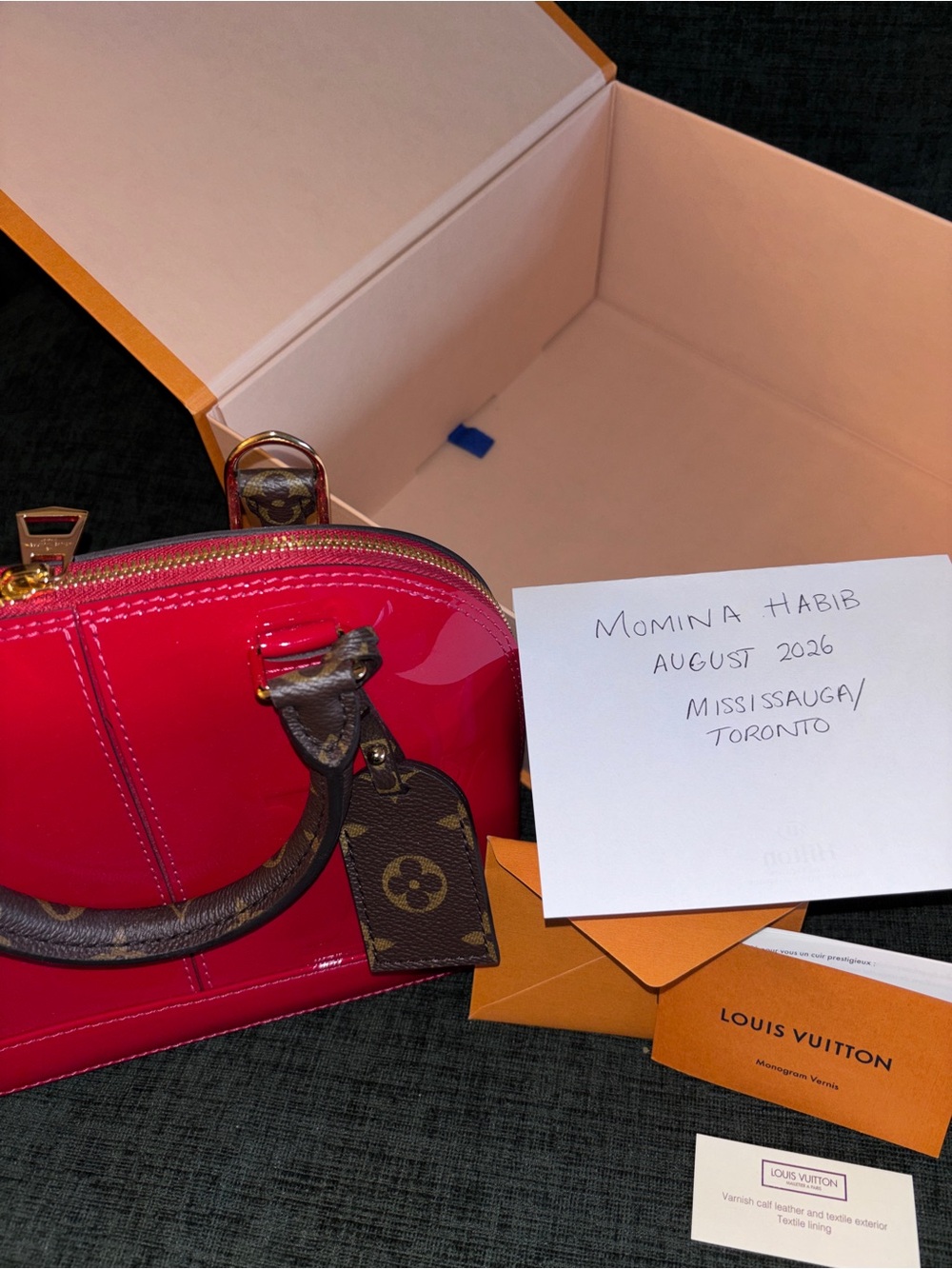 Louis Vuitton Vernis Miroir Alma BB Bag